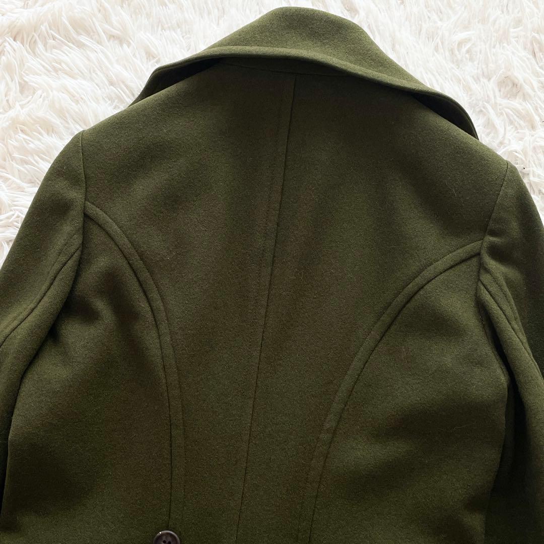 美品 Y's 07AW ダブルブレスト トレンチコート オリーブ レディース