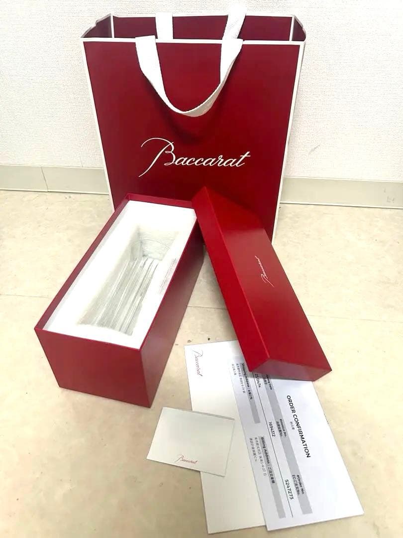 バカラ　花瓶　ベース