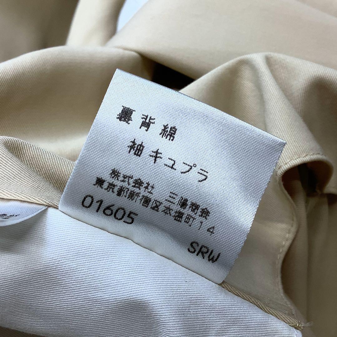 90‘s Burberry コットン シングル トレンチコート ライトベージュ