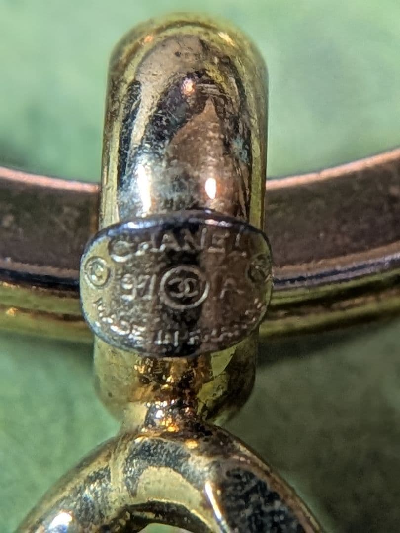 ヴィンテージ　CHANEL　キーホルダー　キーリング