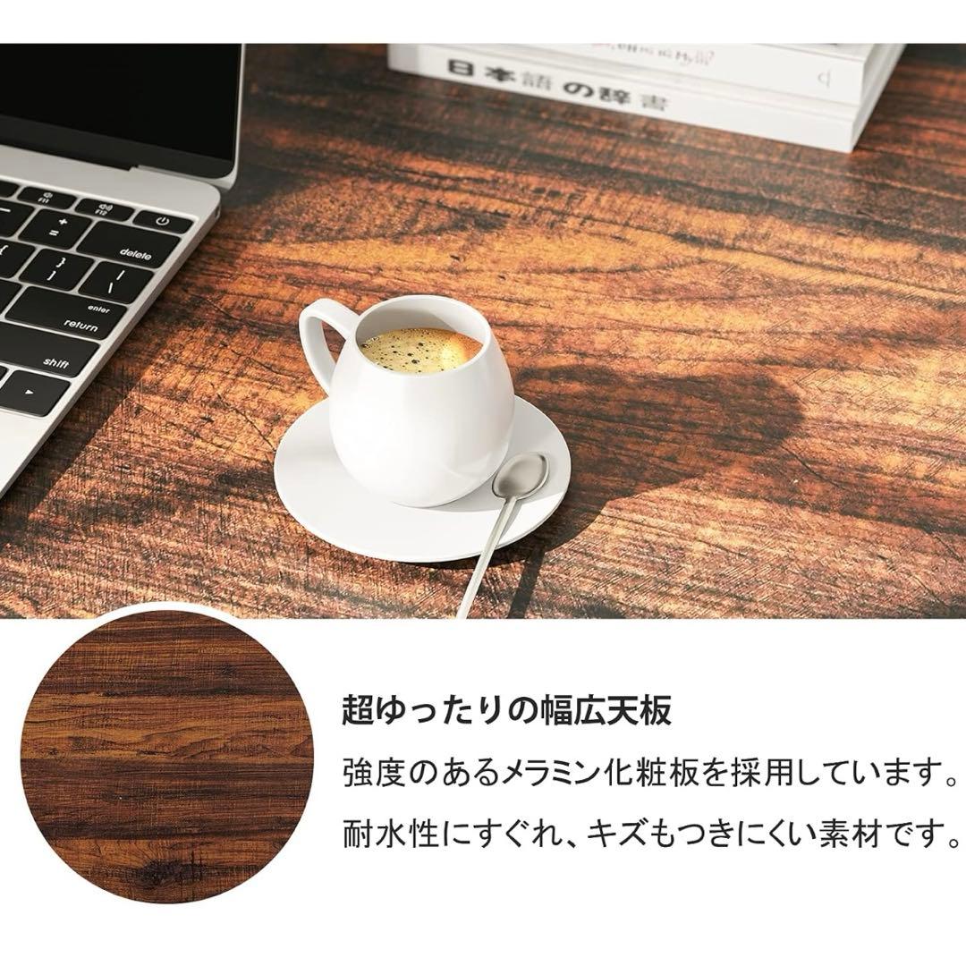 パソコンデスク/インダストリアル/木目調/男前家具