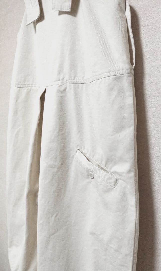 tumugu:　ゆったりコットンサロペット　コクーンシルエット　綿　FREE