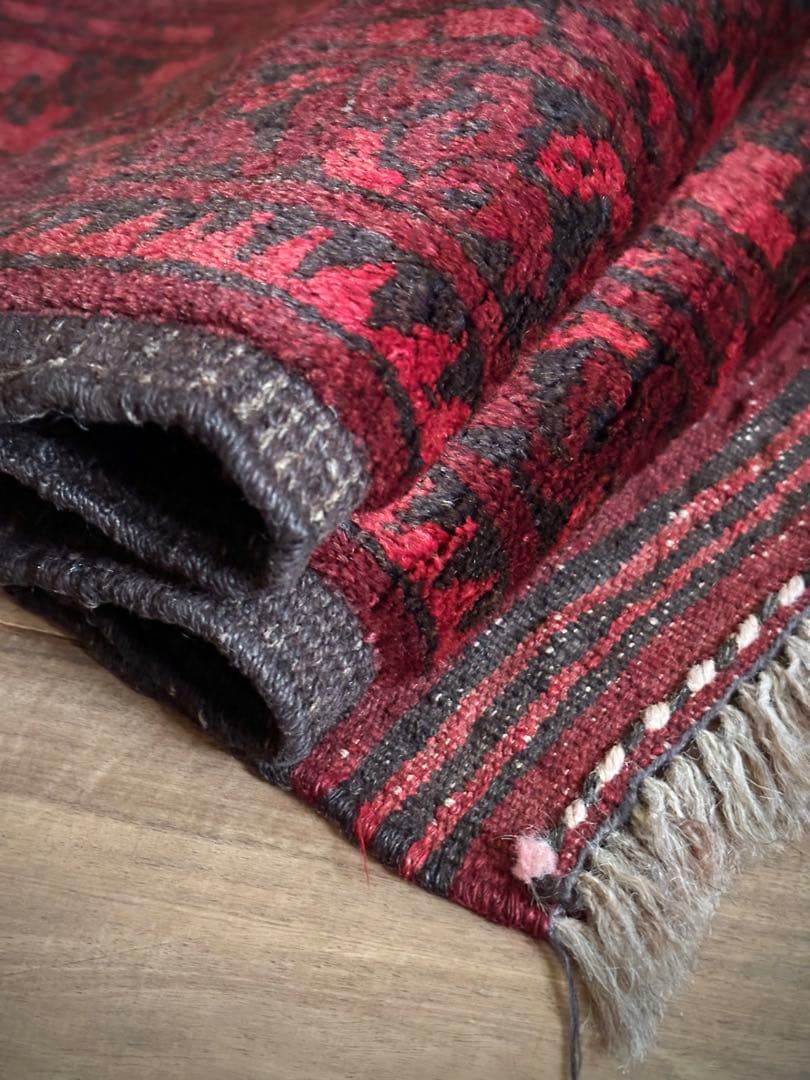 トライバルラグ　ヴィンテージラグ　アフガン　トルクメン　エルサリ　特大サイズ美品