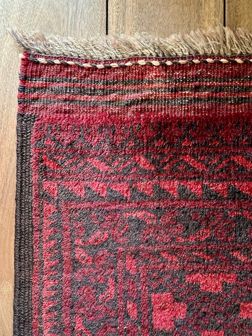 トライバルラグ　ヴィンテージラグ　アフガン　トルクメン　エルサリ　特大サイズ美品