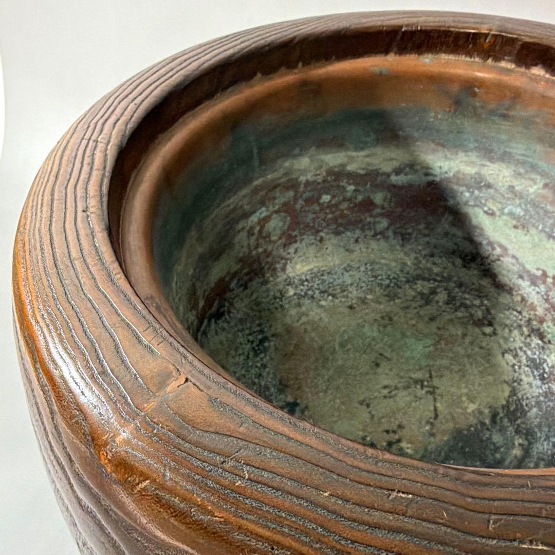 桐材 秋草蒔絵 火鉢 虫の音 螺鈿 陽刻 梨地