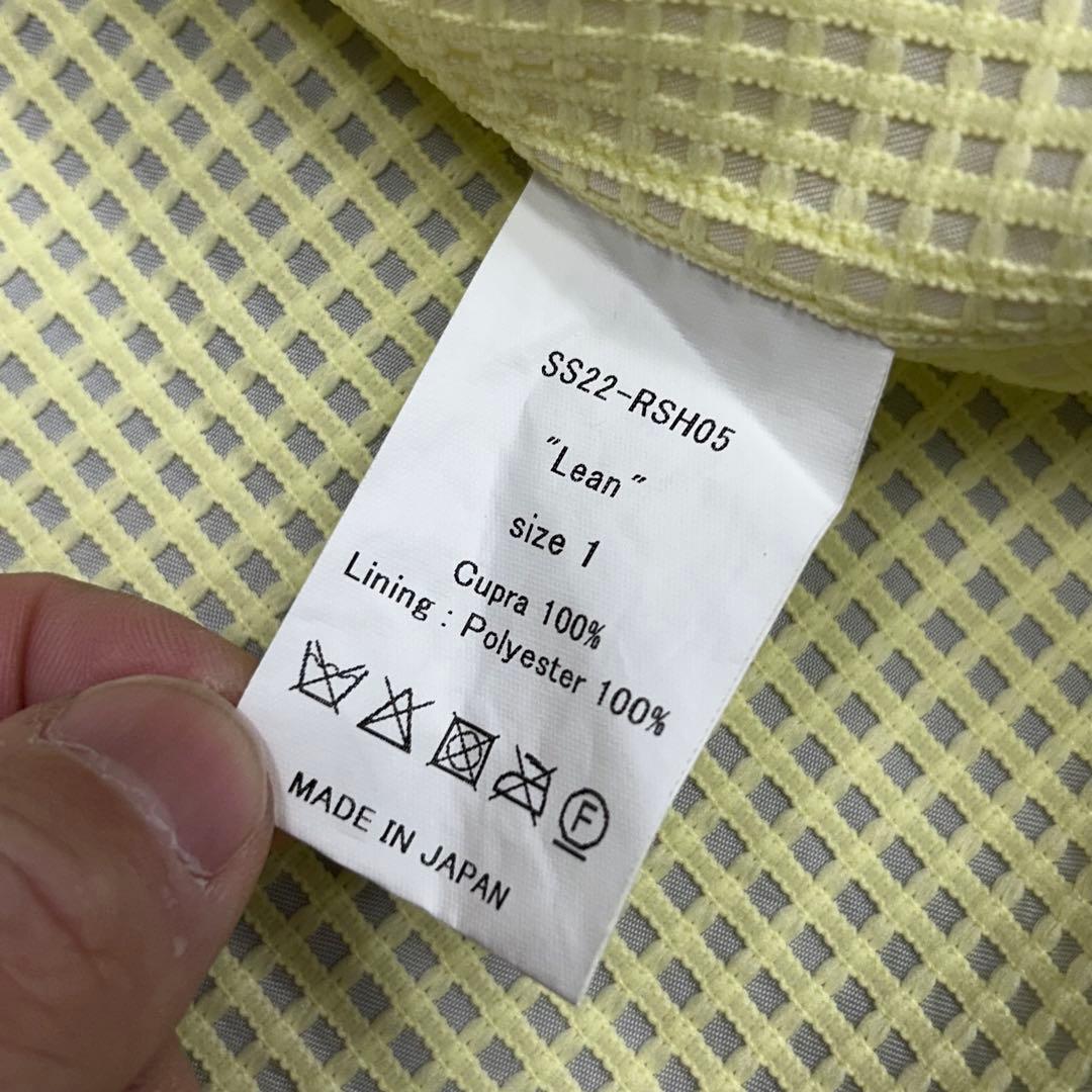 22SS RANDY ランディ Lean キュプラシャツ サイズ1 美品