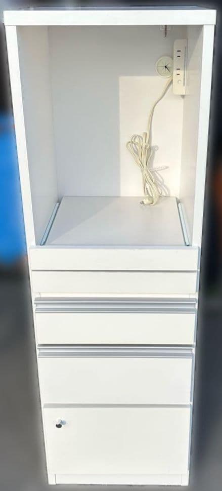 40FB クオーネ ホワイト 食器棚 収納 キッチンボード レンジ台