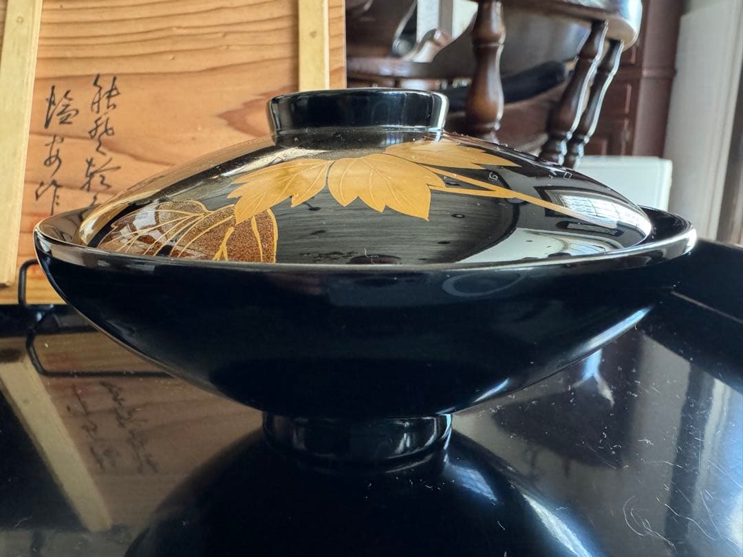 A*I様 輪島塗（重要無形文化財）高級汁椀　蒔絵牡丹　塩安作　五客セット