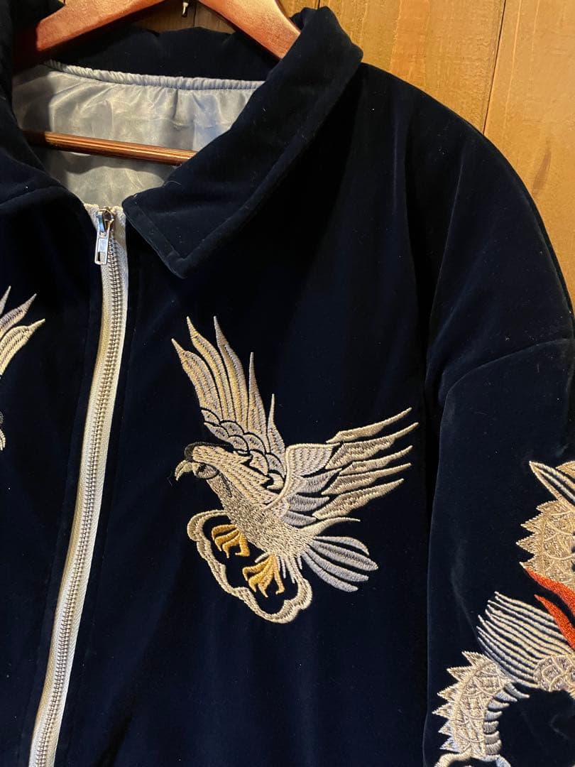 50s スーベニアジャケット 別珍 ベルベット レプリカ スカジャン