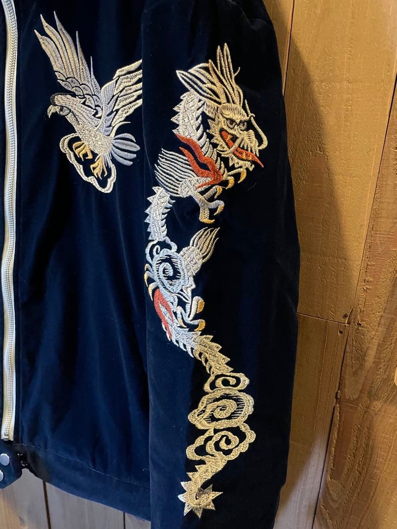 50s スーベニアジャケット 別珍 ベルベット レプリカ スカジャン