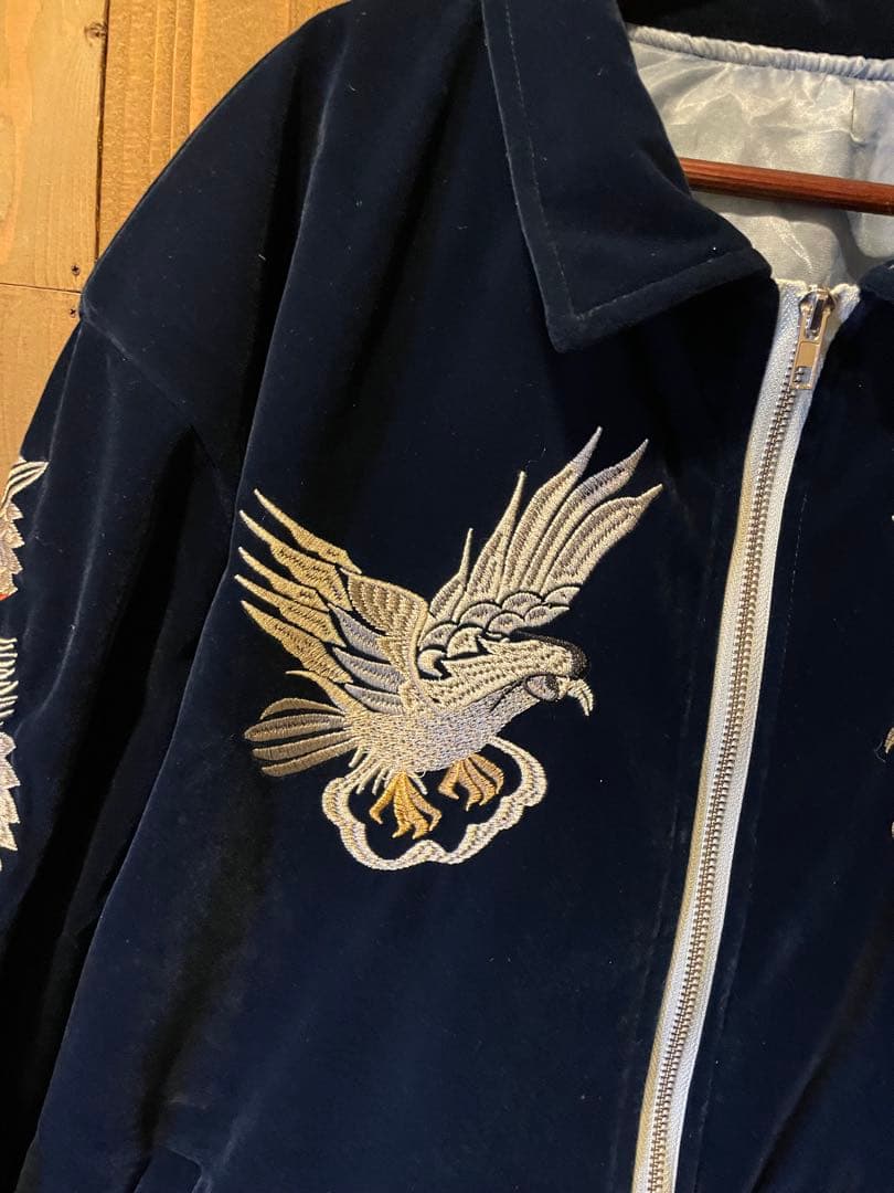 50s スーベニアジャケット 別珍 ベルベット レプリカ スカジャン