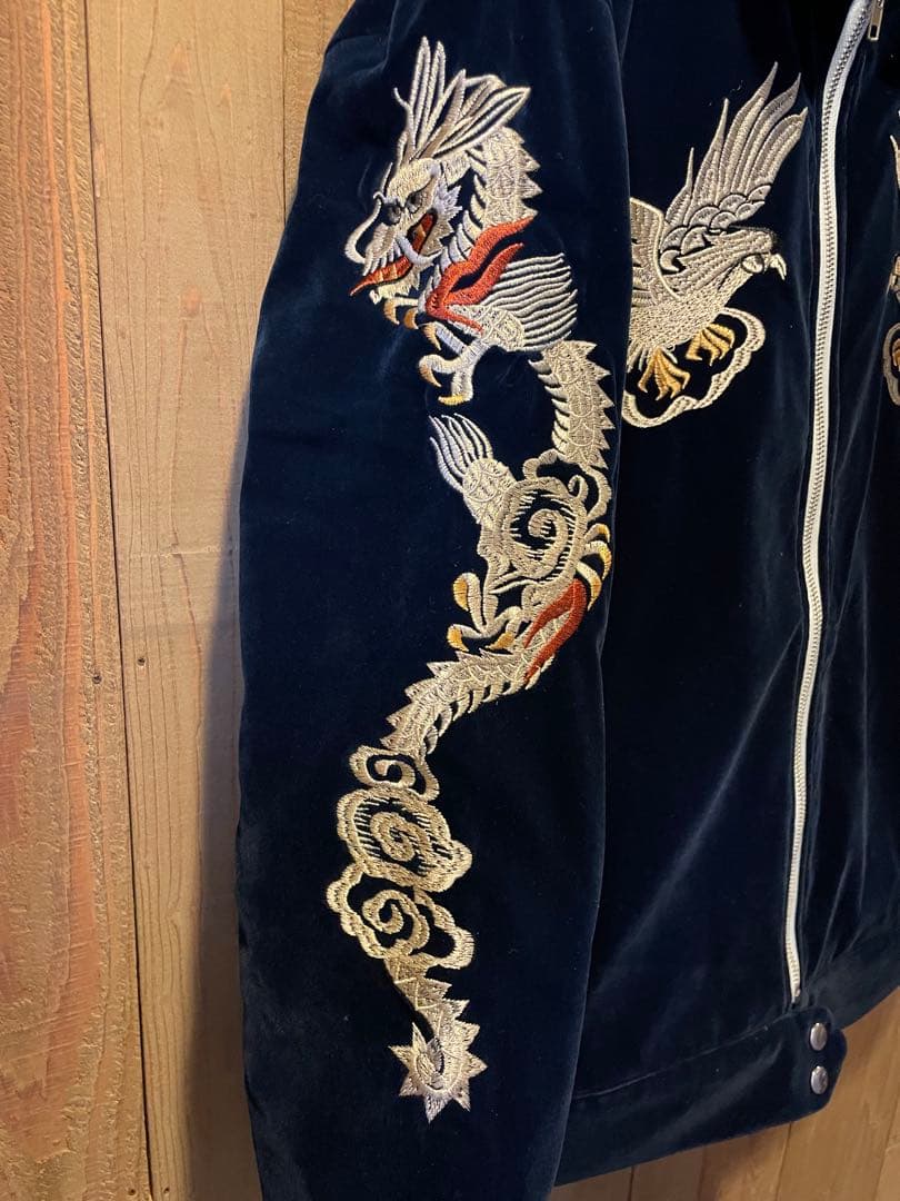 50s スーベニアジャケット 別珍 ベルベット レプリカ スカジャン