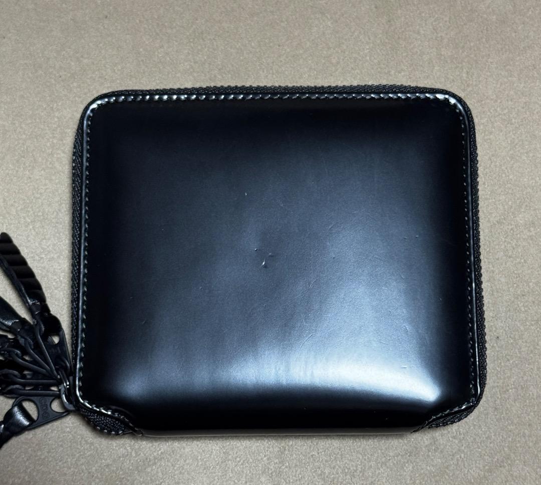 ウォレットコムデギャルソン ジッパーメドレーウォレット 新品 黒色 本物