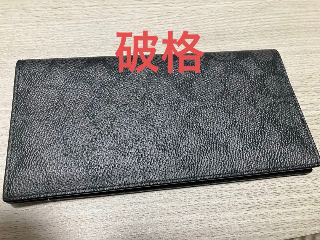k*様 【超美品】COACH ブレスト ポケット ウォレット・シグネチャー キャ
