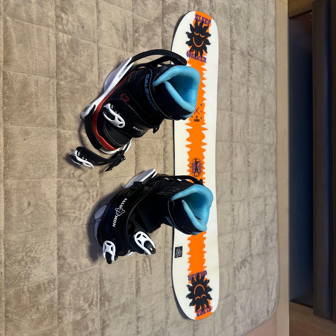 ma☆サロモン3セット スノボ板90バインディングサロモンブーツ19