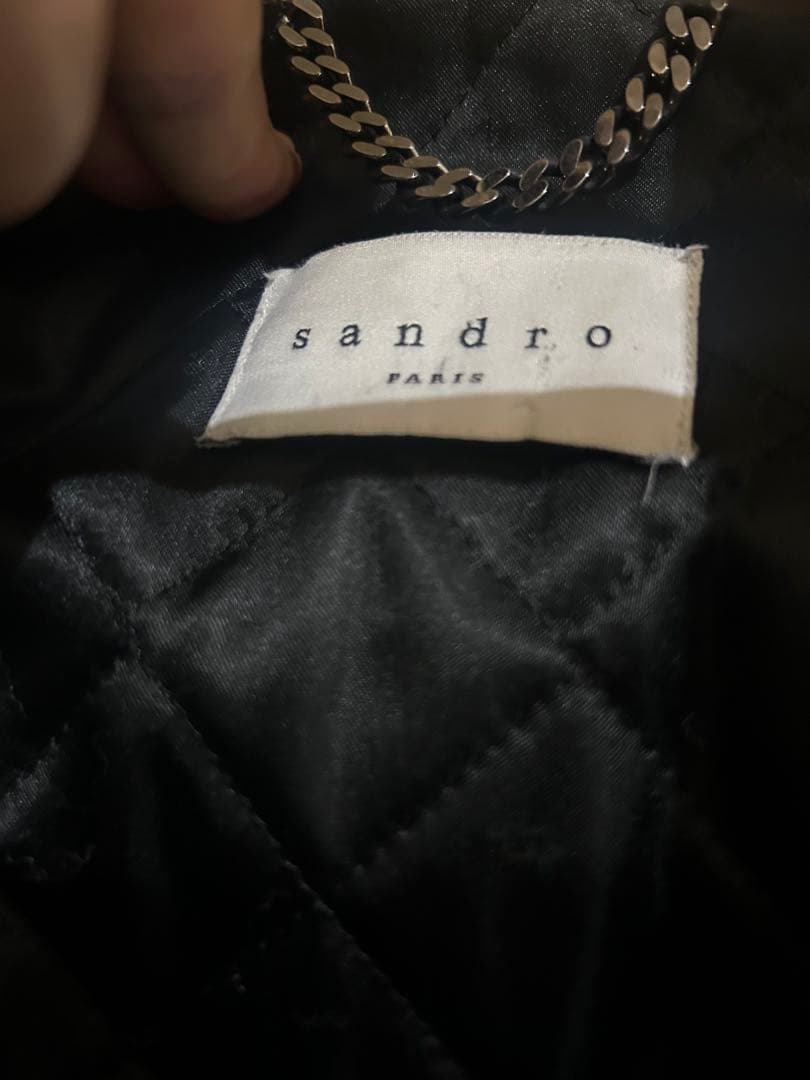 az　sandro ライダースジャケット　カーフレザー