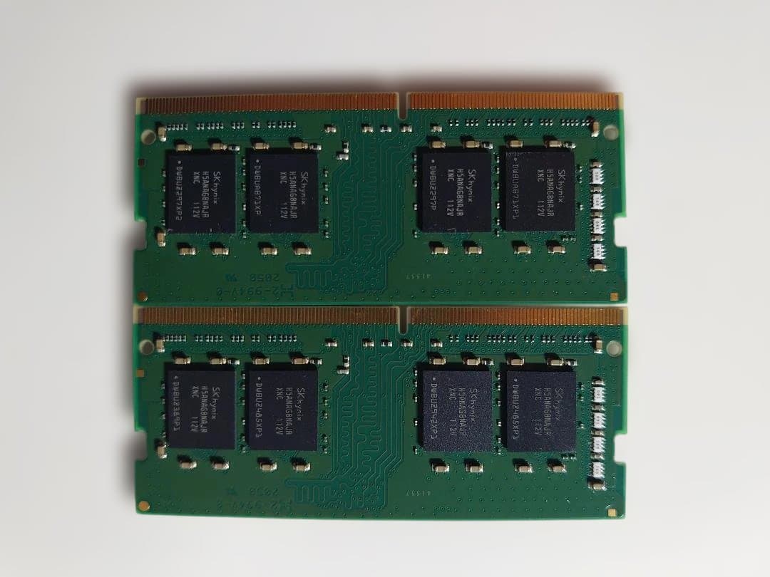 メモリー Kingston 32(16*2)GB DDR4 SODIMM 2666MHz