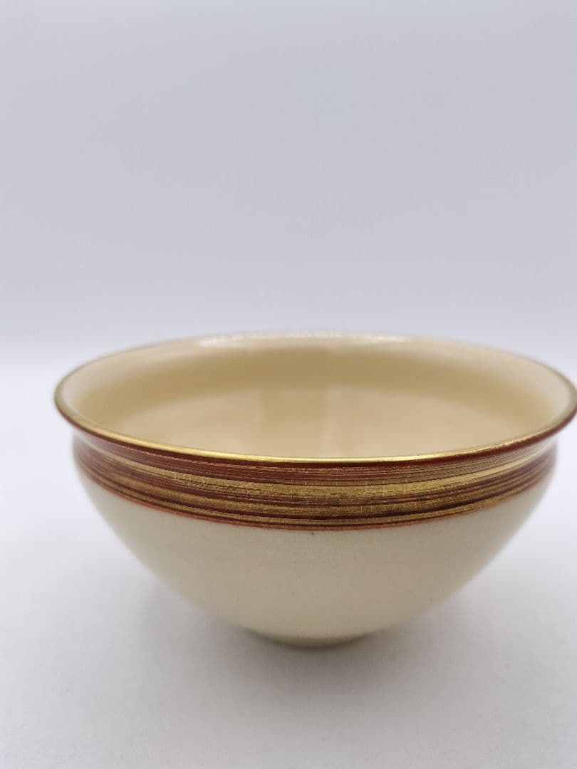 c702 数茶碗 金襴手赤巻 5客＋2客オマケ 高台寺窯 紙箱 茶道具 古物