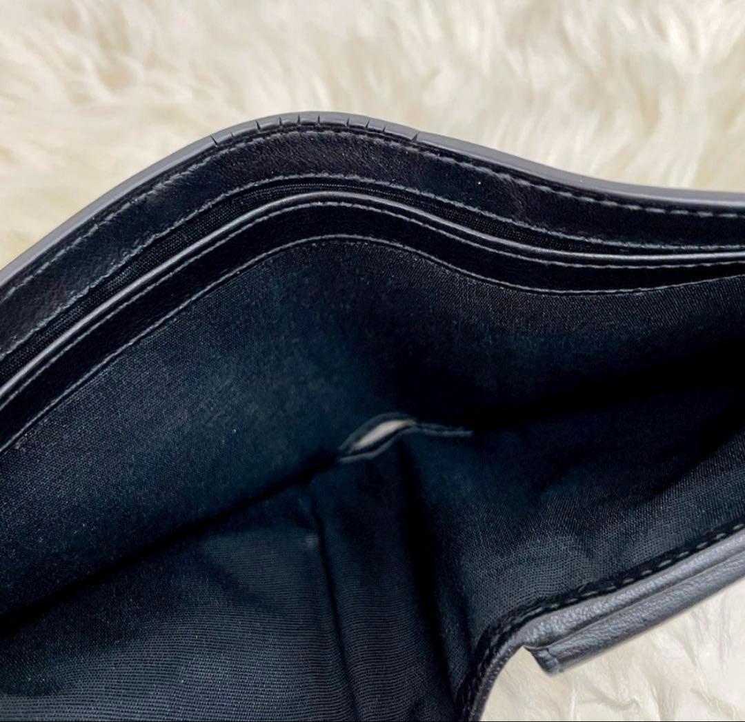 Dior　ディオール　ERLコラボ　二つ折り財布　レザー　フラワー　ロゴ