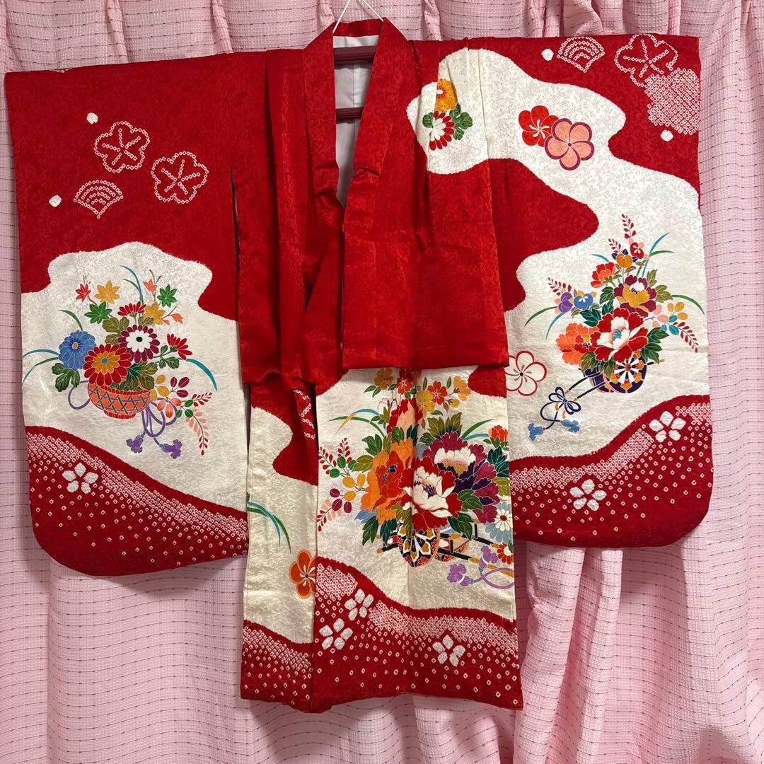 七五三　四つ身　正絹　フルセット