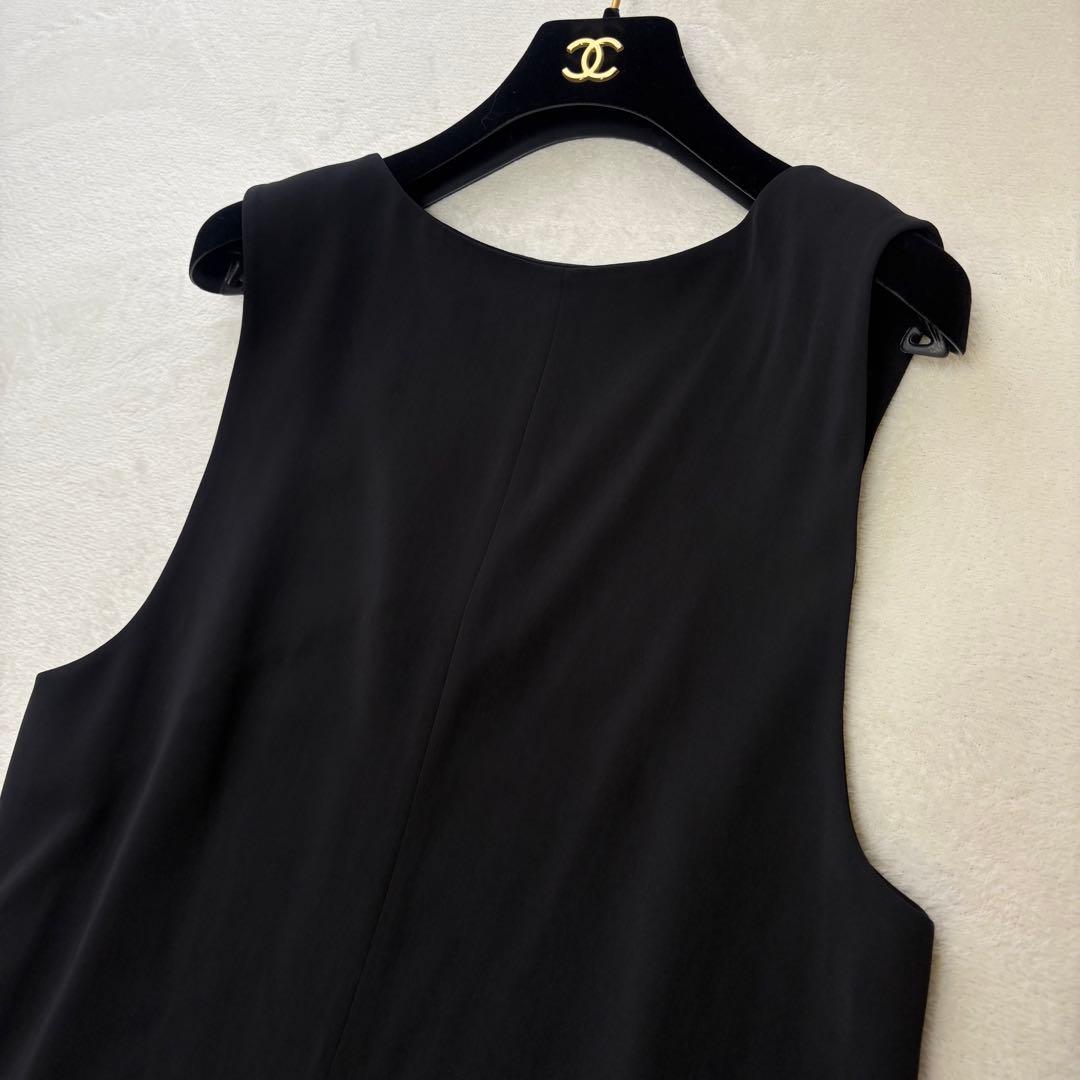 【未使用級✨️】ナエ スムースリバーシブルオールインワン サロペット M ブラック