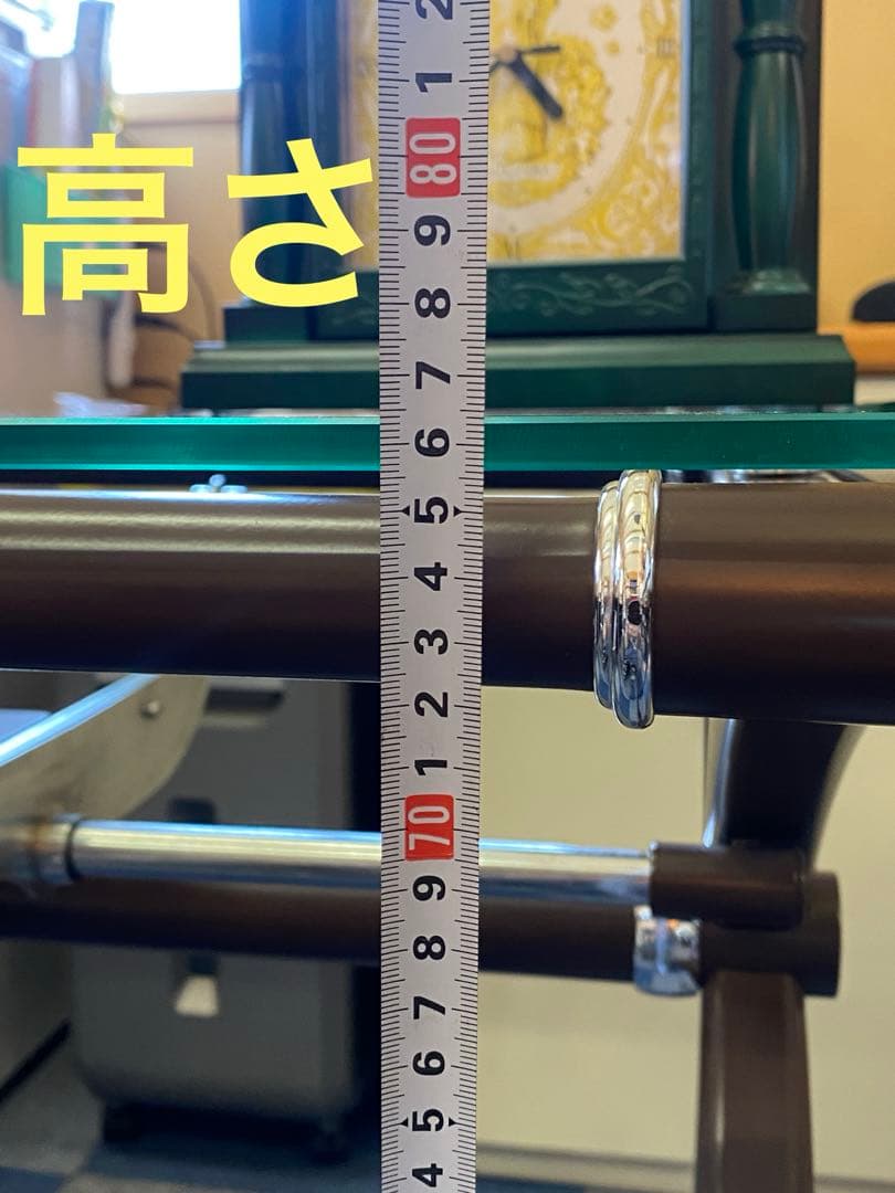 ガラストップ　ワークデスク