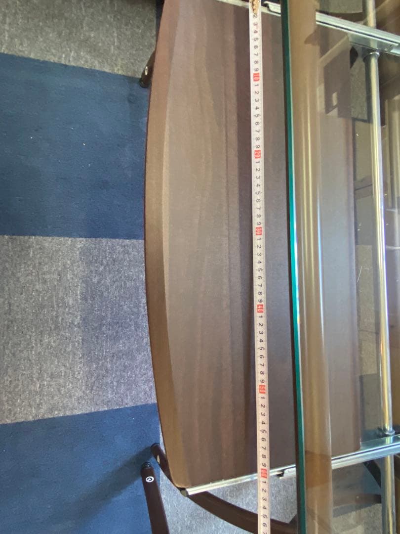 ガラストップ　ワークデスク