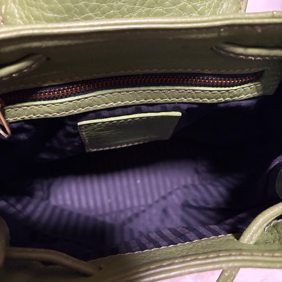 【美品】希少色✨COACH コーチ　リュック　バックパック4925 グリーン