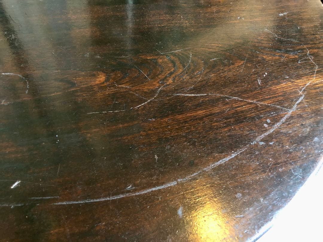 丸ちゃぶ台 直径102cm 座卓 丸テーブル 時代物 古民家 古道具