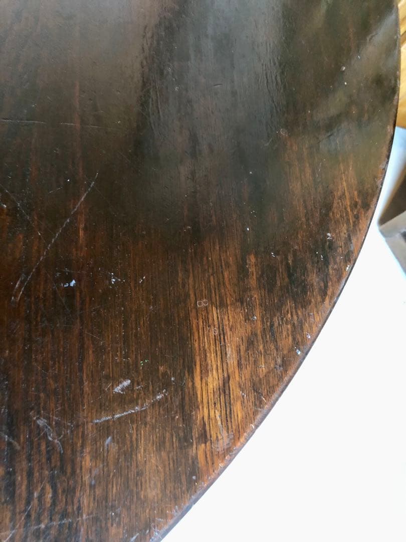 丸ちゃぶ台 直径102cm 座卓 丸テーブル 時代物 古民家 古道具