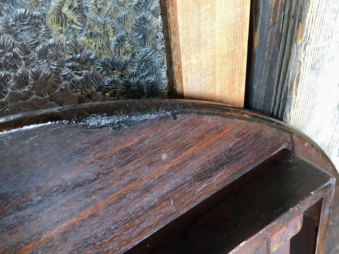 丸ちゃぶ台 直径102cm 座卓 丸テーブル 時代物 古民家 古道具