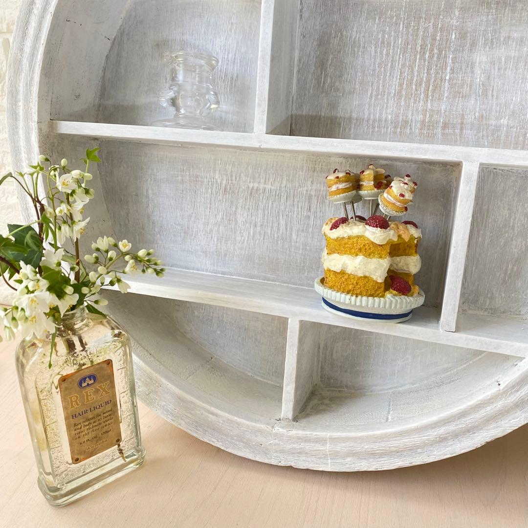 ビンテージ 飾り棚 シェルフ フレンチシャビー 蚤の市 シャビーシック 北欧雑貨