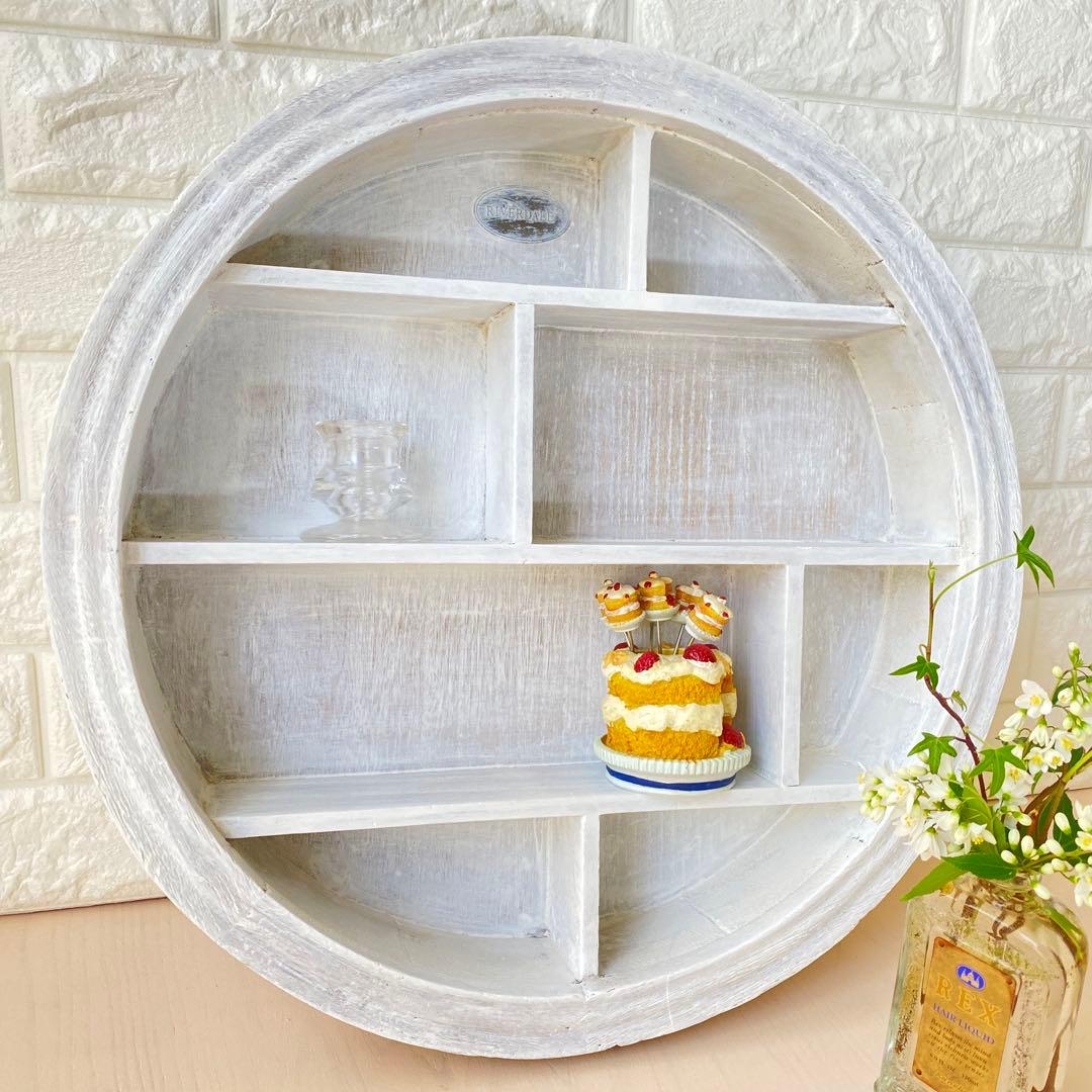 ビンテージ 飾り棚 シェルフ フレンチシャビー 蚤の市 シャビーシック 北欧雑貨