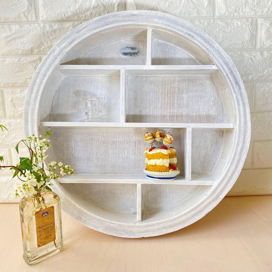 ビンテージ 飾り棚 シェルフ フレンチシャビー 蚤の市 シャビーシック 北欧雑貨