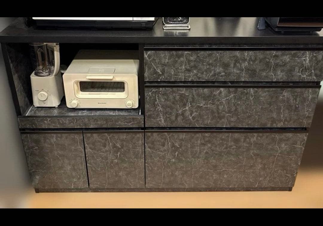 大川家具　キッチンカウンター　カップボード