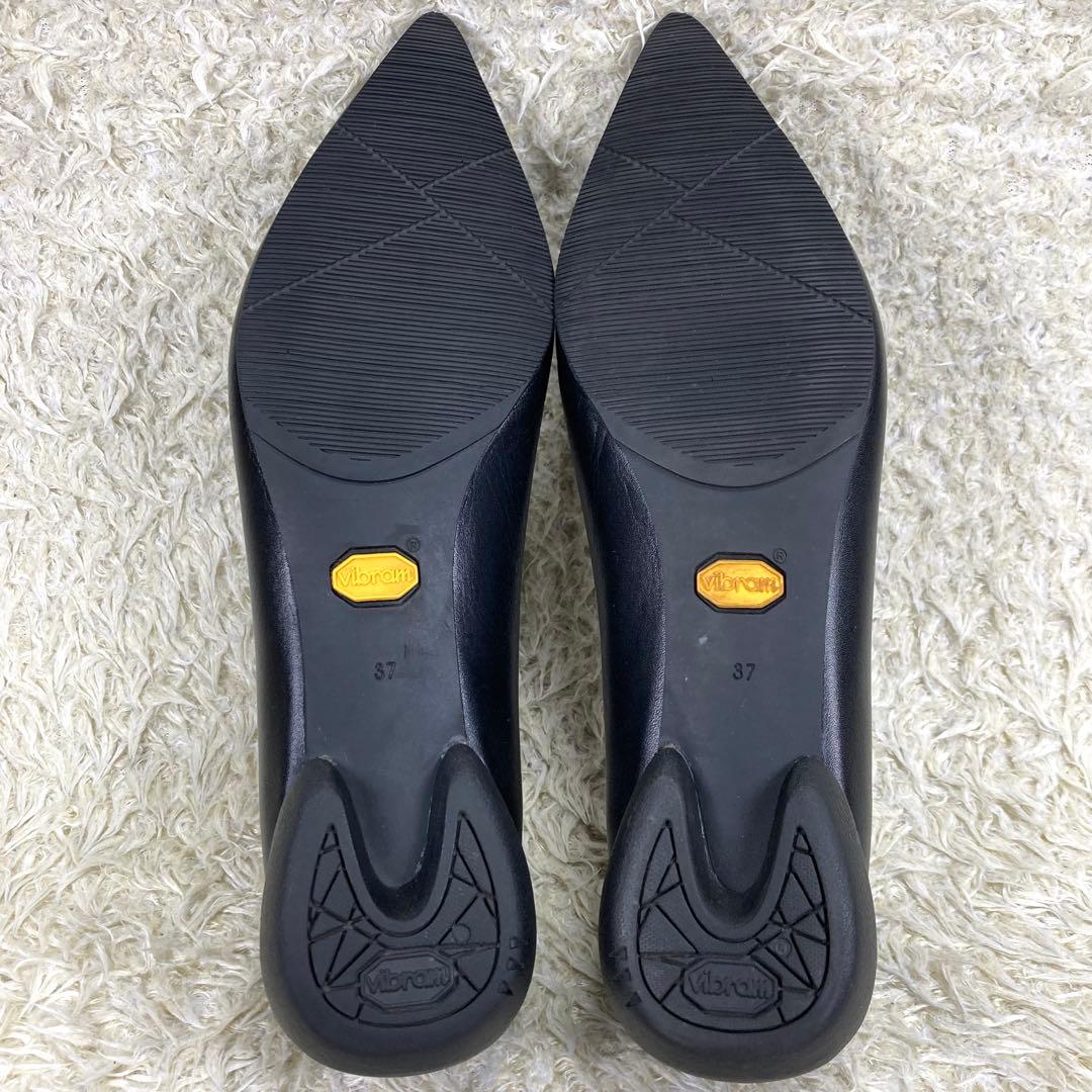 『美品』SHISEI シーセイ パンプス ポインテッドトゥ ブラック レザー