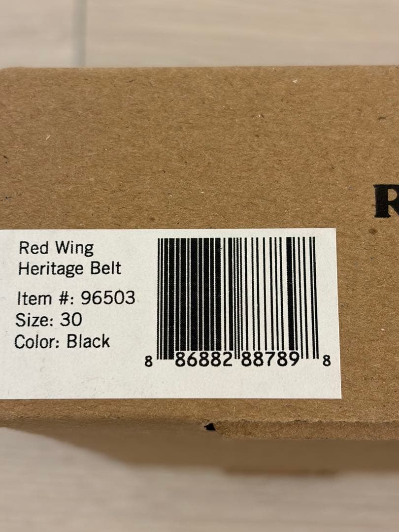 RED WING レッドウイング ヘリテージ レザーベルト Black
