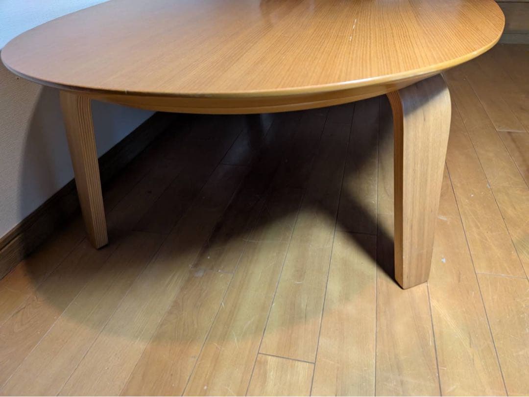 ■送料込■無印 木製楕円こたつ 曲木脚フラットヒーター タモ材 暖房器具MUJI