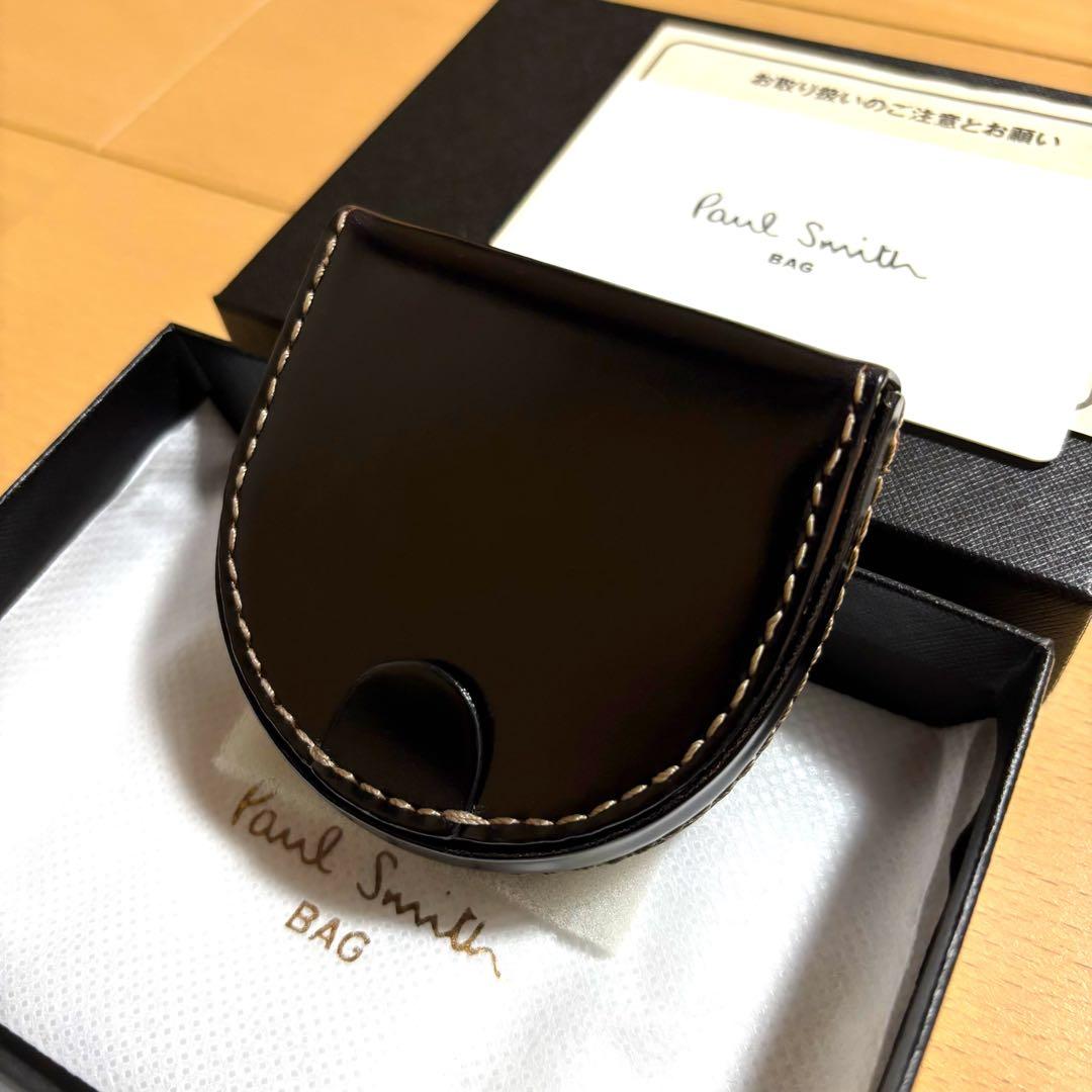 Paul Smith コードバン　馬蹄型　ケース　ブラック　黒　美品