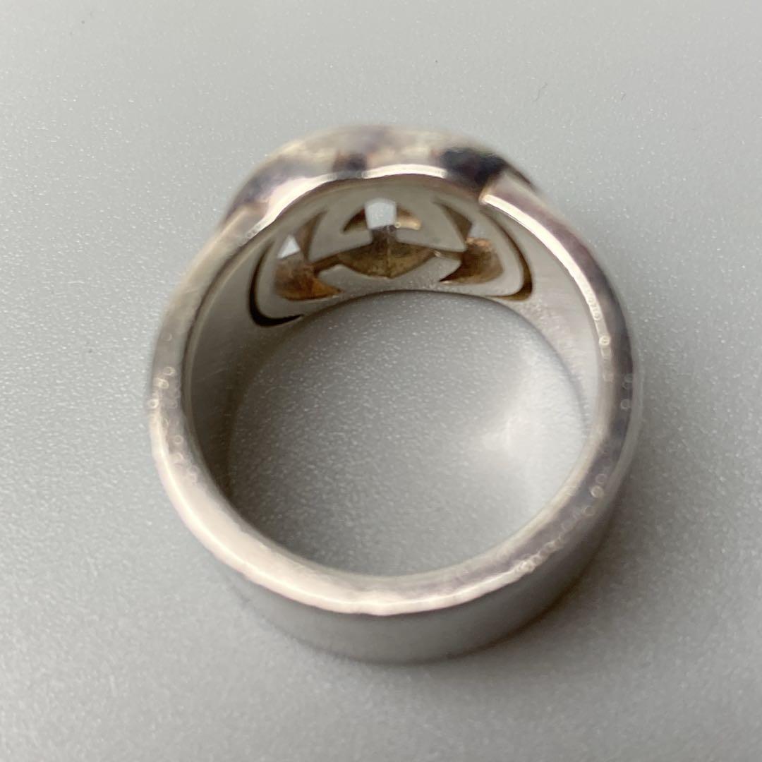 美品 GUCCI グッチ リング 指輪 インターロッキング Ag925 9号