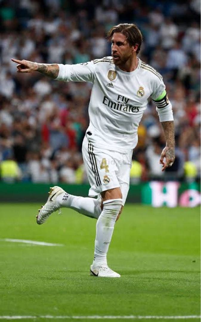 セルヒオ・ラモス　ユニフォーム　レアルマドリード　選手支給　長袖　スペイン代表