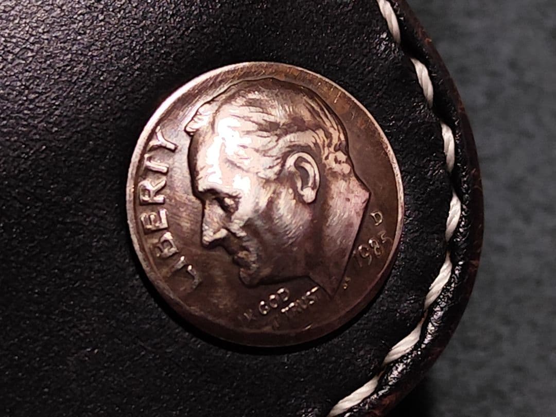 HORWEENクロムエクセル ショートトラッカーウォレット⑬　ブラック　コンチョ