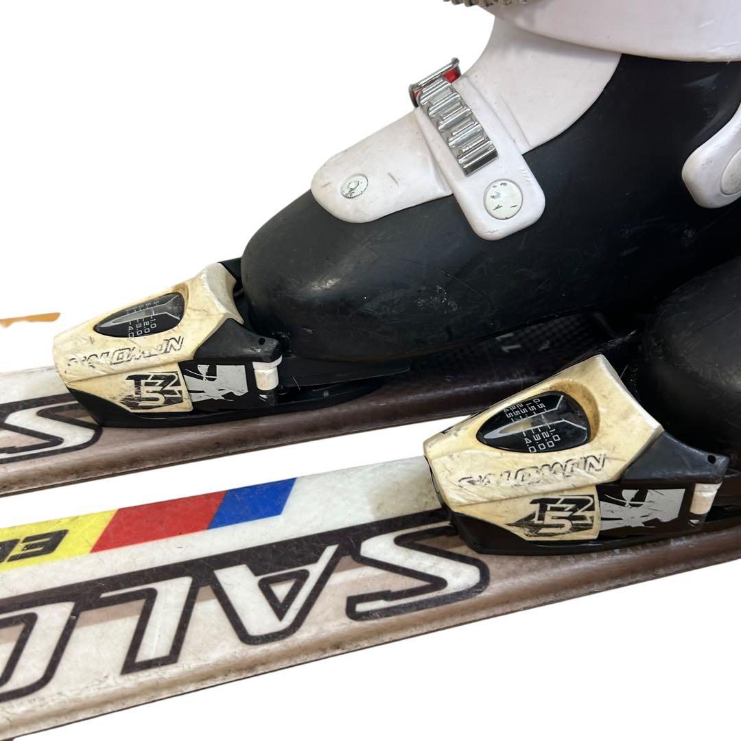 ④SALOMON 110cm☆ HEADブーツストック ジュニアスキー3点セット