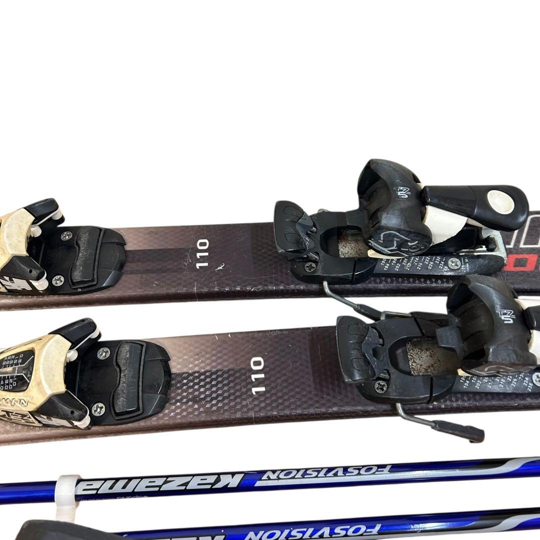 ④SALOMON 110cm☆ HEADブーツストック ジュニアスキー3点セット