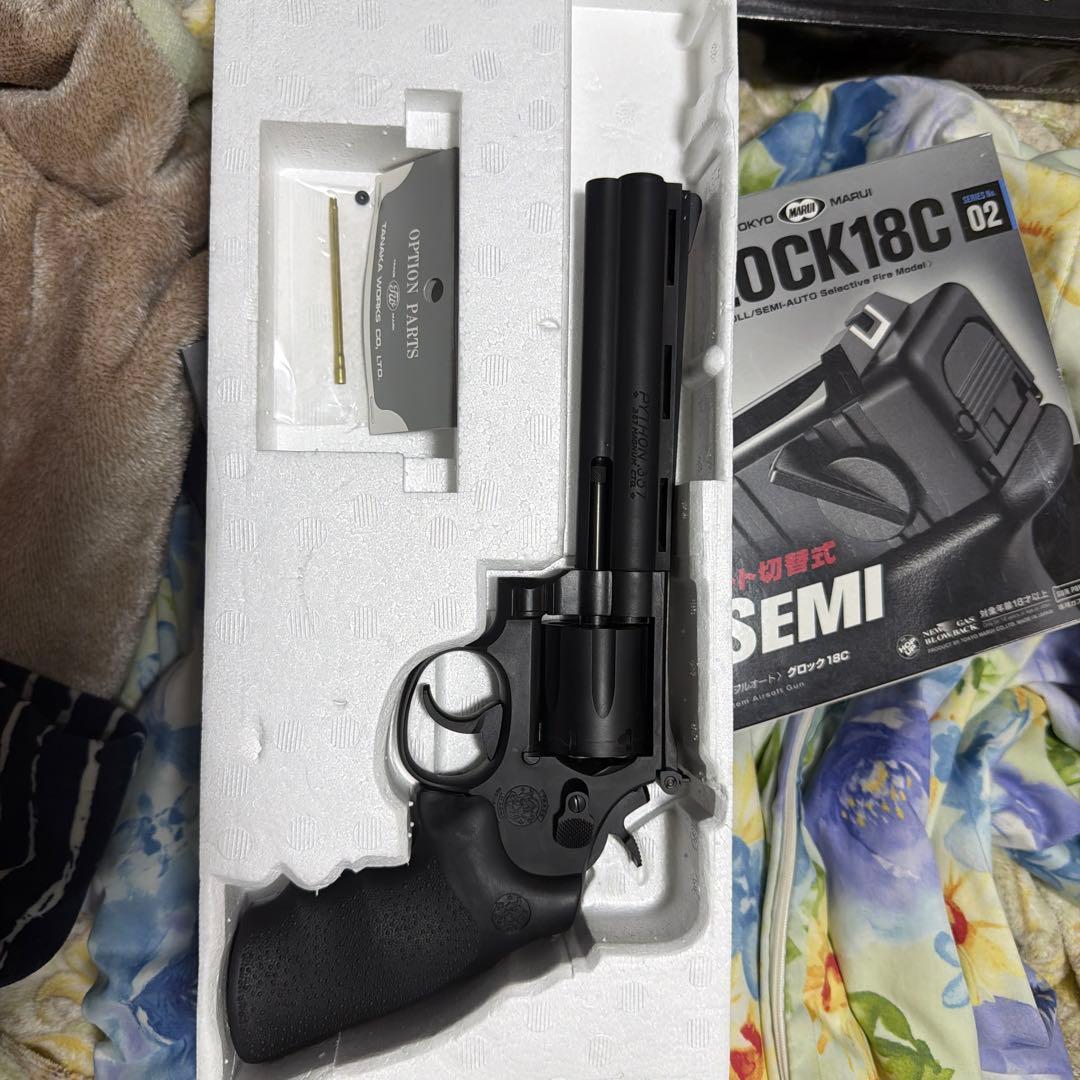 タナカ　6インチ　Python ガスガン ブラック