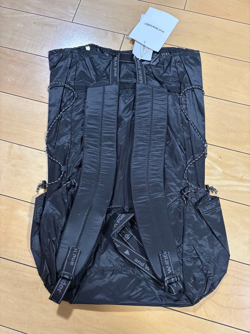 新品 未使用 アンドワンダー シル デイパック ブラック コーデュラ