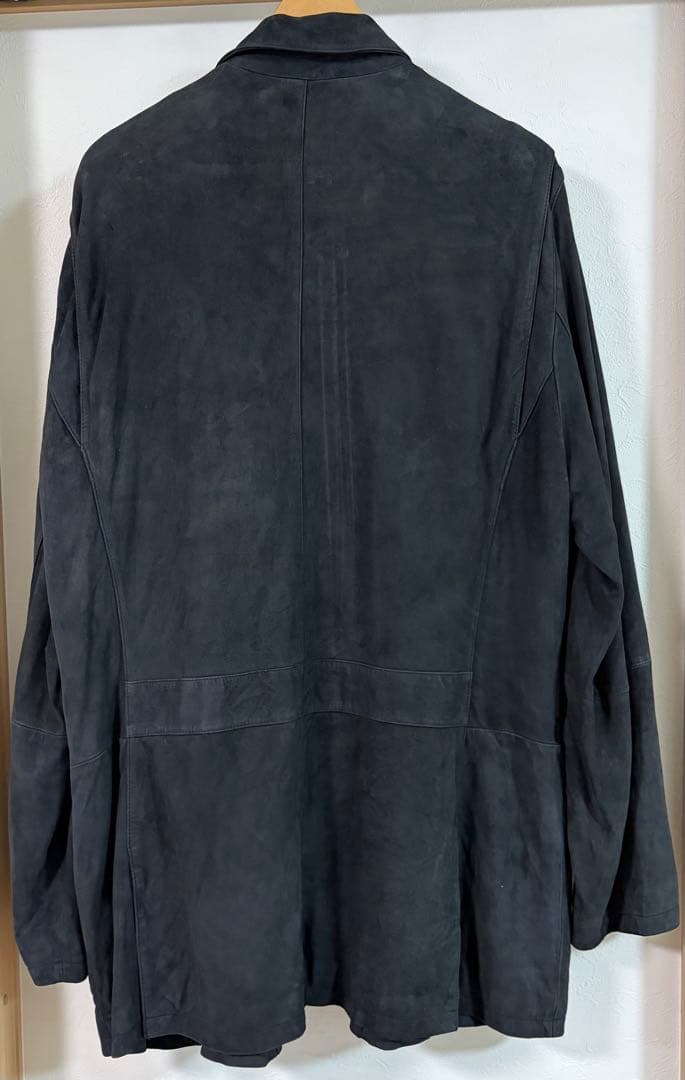 Brooks Brothers ヌバック レザージャケット 本革 ブラック XL