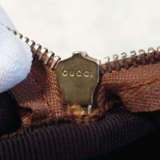 【美品】グッチ ミニボストンバック GGスプリーム アビー ブラウン系 ゴールド