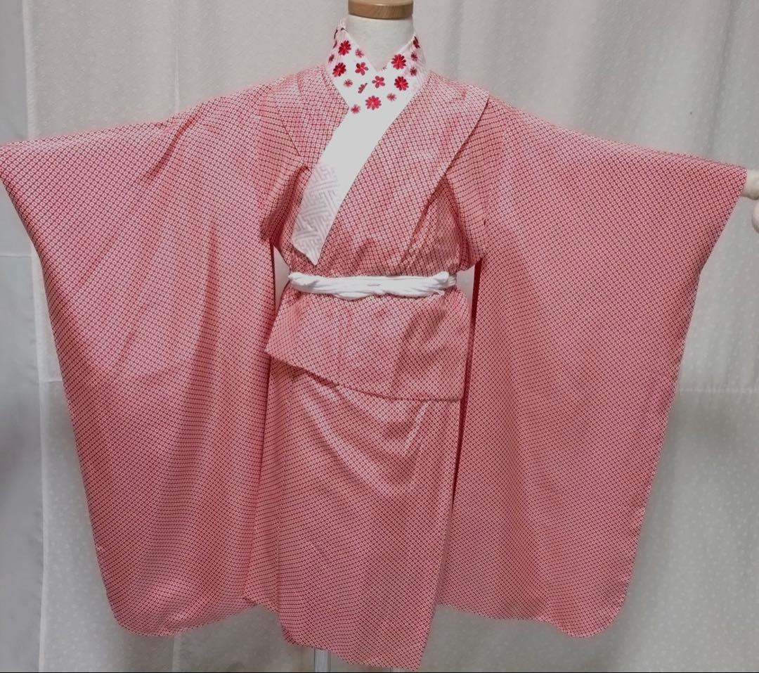 七五三　7歳　正絹着物　袋帯、長襦袢、小物セット