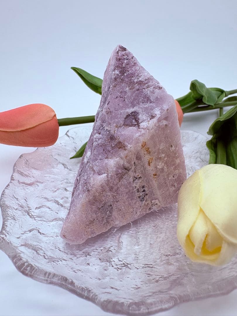 高品質クンツァイト原石 ✦ 希少大きめ343g ✦ 強い浄化力 × 空間調和